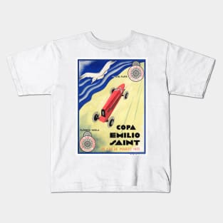 Vintage Travel Poster Argentina Copa Emilio Saint Kids T-Shirt